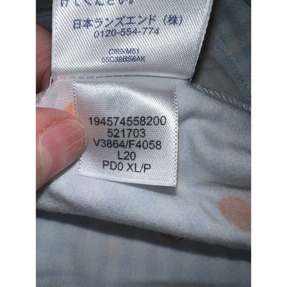 💜 3/$25 💜 Lands' End Pajama Top Womens X-Large Sleep Shirt Super Soft Knit - Picture 8 of 9